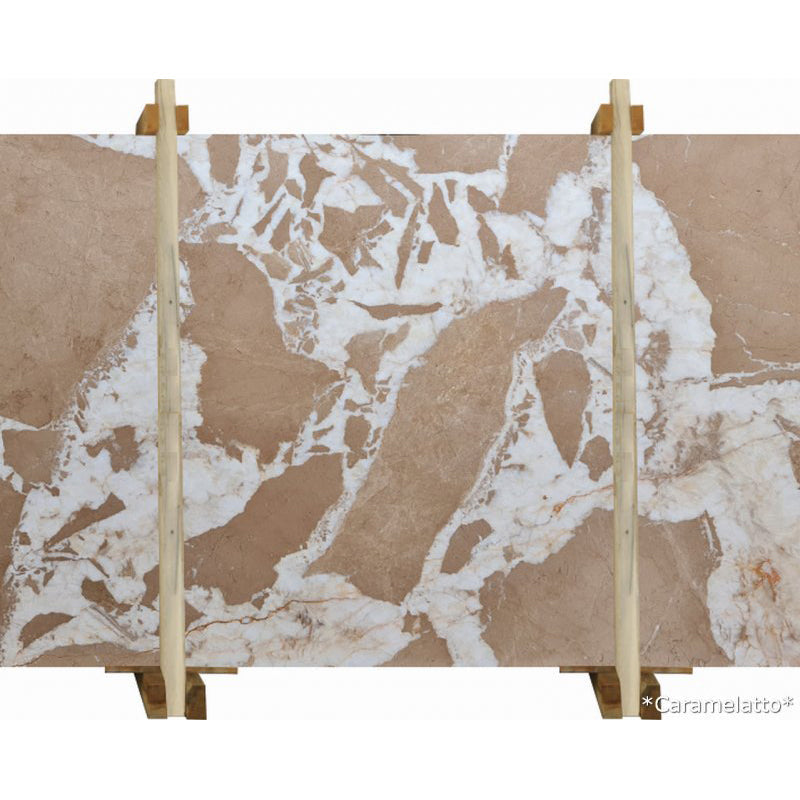 Caramelatto Beige Bookmatching Marble Slabs Polished - Livfloors Collection