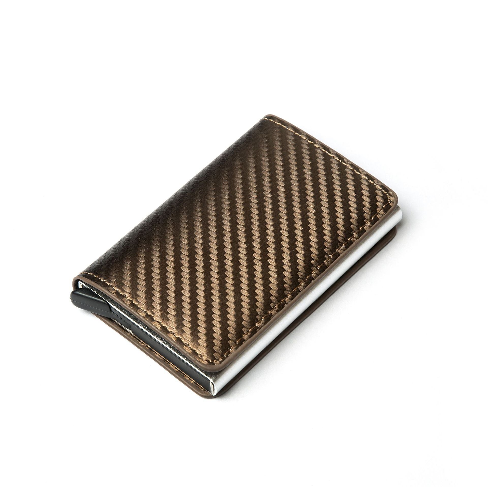 Carbon Fiber Anti-Magnetic Card Case Aluminum Alloy Card Box RFID Anti-Magnetic Wallet Card Holder