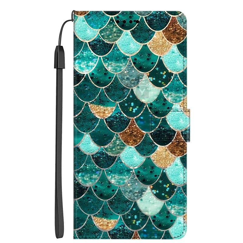 Card Holder PU Leather Wrist Strap Protective Wallet Case Marble Leather Case For Xiaomi Redmi Note 11S 11 Pro 5G Flip Cover Stand Wallet Book Case For Redmi Note11S 11Pro 5G 2022