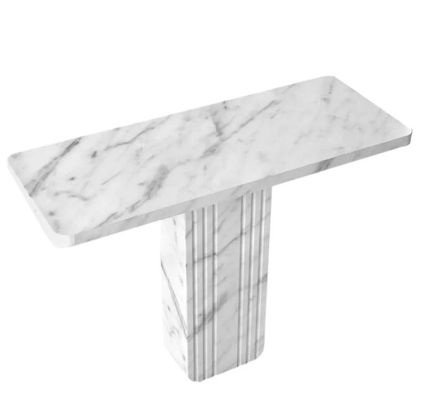 Carrara White Marble Designer Console Polished (W)15