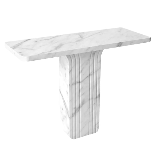 Carrara White Marble Designer Console Polished (W)15
