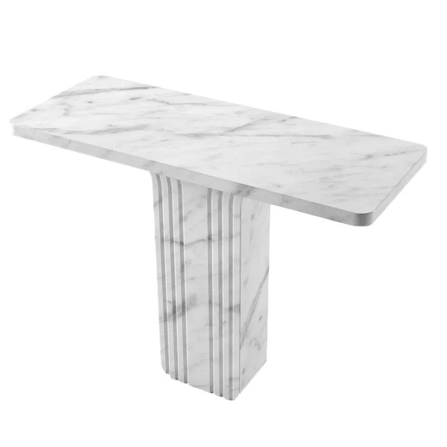 Carrara White Marble Designer Console Polished (W)15