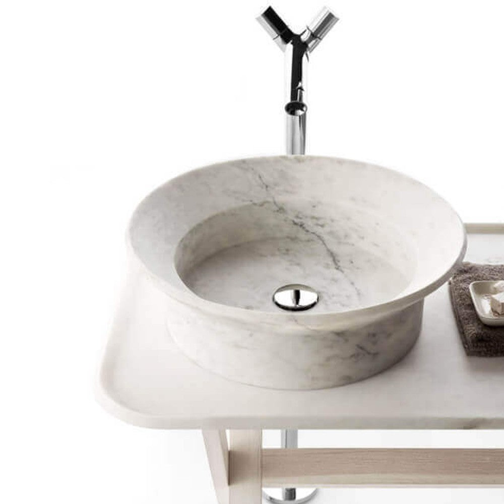 Special Design Drop-in Marble Vessel Sink Bowl Polished (D1)20