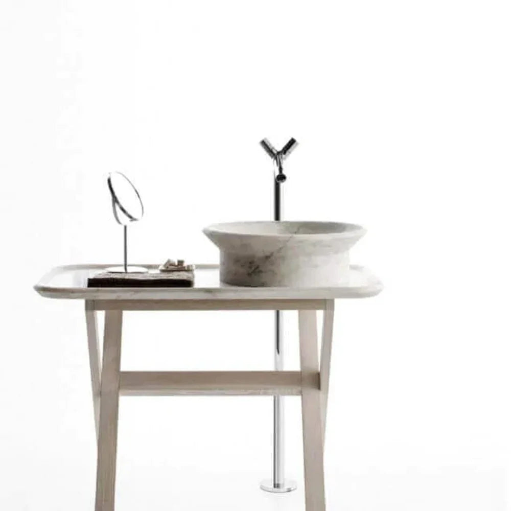 Special Design Marble Above Vanity Bathroom Vessel Sink Polished (D)20