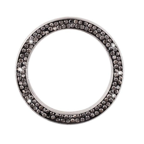 Cars One-Key Engine Start Stop Ignition Push Button Switch Cover Decorative Rhinestone Diamond Crystal Ring Car Parts Push to Start Button Cover Crystal Rhinestone Car Ring Emblem Sticker Bling Accessories for Women