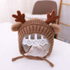 Cartoon Elk Baby Hat Winter Christmas Knitted
