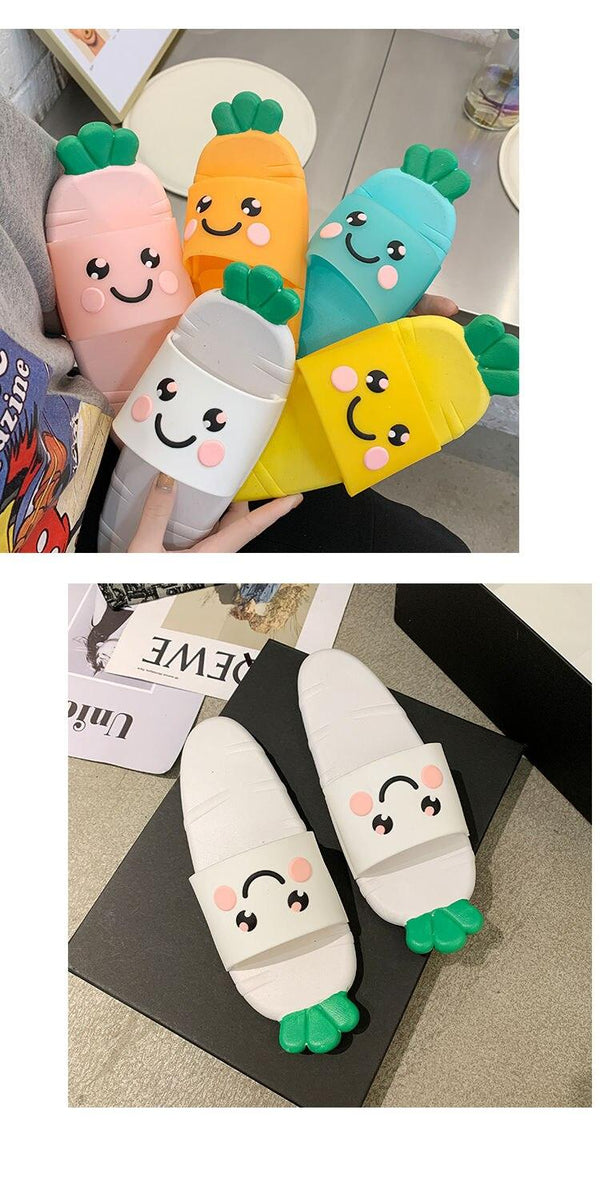 Cartoon Women Fashion Home Sandals Slippers Bathroom Bath Non-slip Slippers Quick Drying EVA Open Toe Soft Slippers Non-Slip Soft Shower Spa Bath Pool Gym House Sandals For Indoor Outdoor