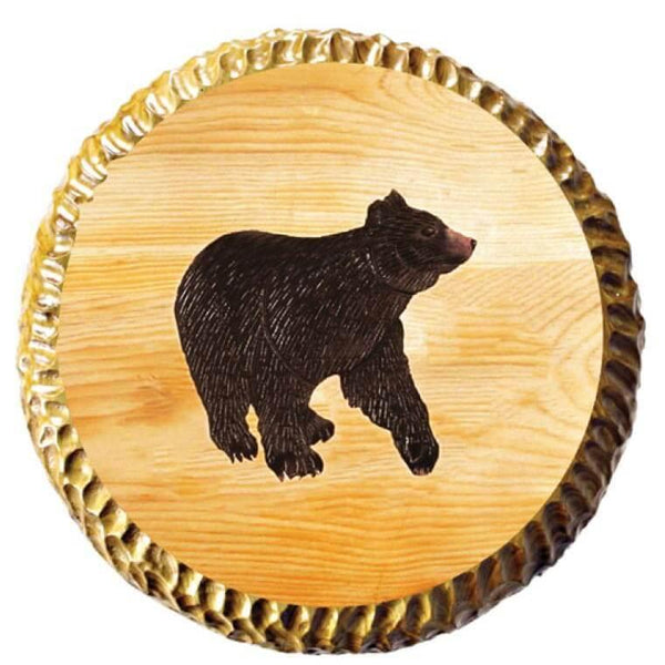 Carved Wood Bear Barstool - Gifts for You 'n Me