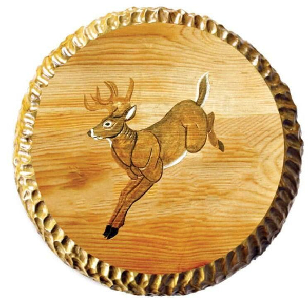 Carved Wood Deer Barstool - Gifts for You 'n Me