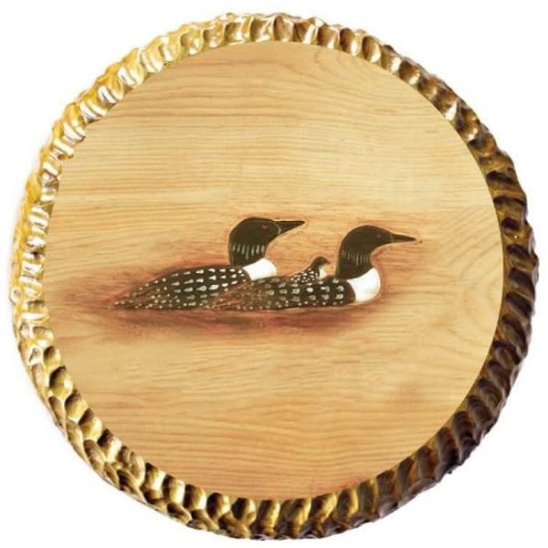 Carved Wood Loon Barstool - Gifts for You 'n Me