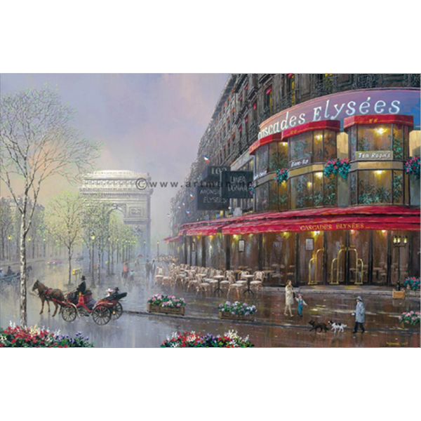 Cascades Elysees (FB) (UNFRAMED)