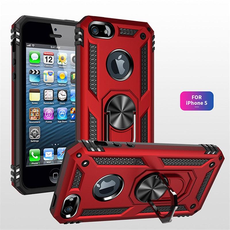 Cases With Ring for iPhone Slim Silicone Hard Cover Shock Absorption Lightweight Thin Case For iPhone 13 Pro Max 12 11 Case Magnet Ring Cover For iPhone Silicone Cover