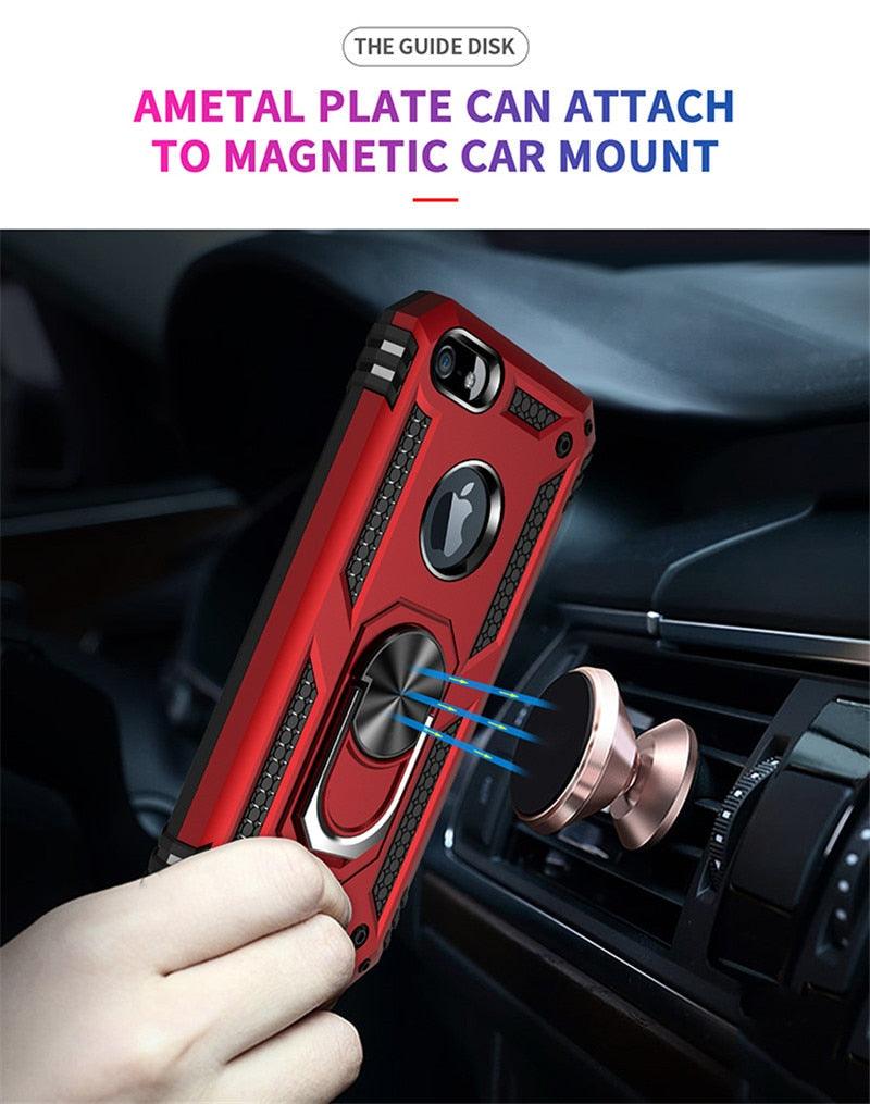 Cases With Ring for iPhone Slim Silicone Hard Cover Shock Absorption Lightweight Thin Case For iPhone 13 Pro Max 12 11 Case Magnet Ring Cover For iPhone Silicone Cover