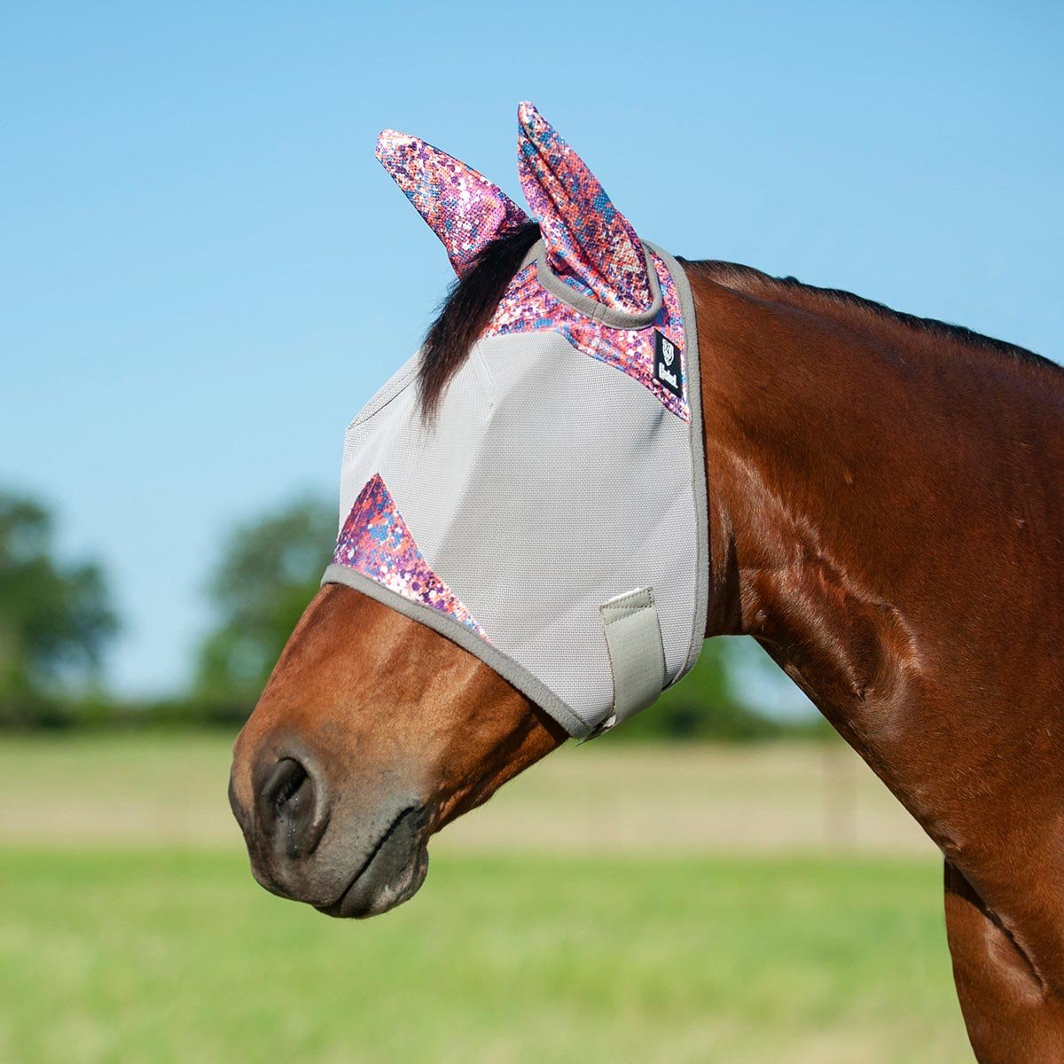 Cashel Crusader Fly Mask with Ears for Horses, Durable Micromesh UV Protection