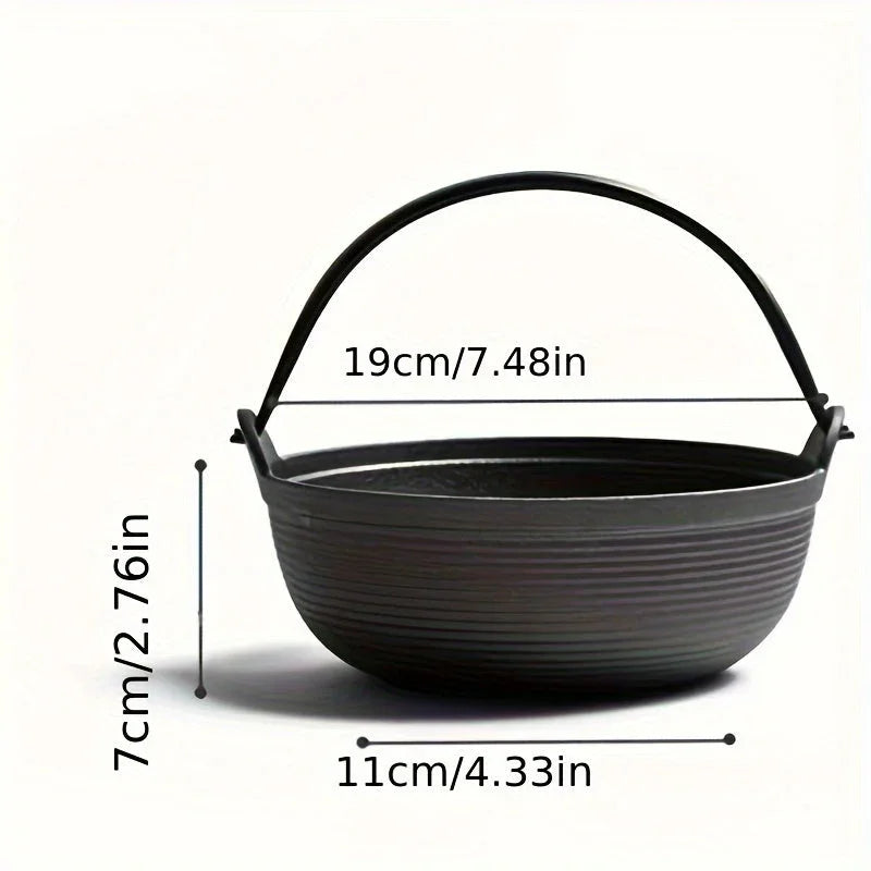 Cast Iron Dutch Oven with Lid - Non-Stick, Thick-Walled, Perfect for Camping, Outdoor Cooking, and Japanese Hot Pot (Nabe) - Ideal for Thanksgiving, Christmas, Halloween, Valentine'S Day, Easter, Camping Gear|Sturdy Handle|Du