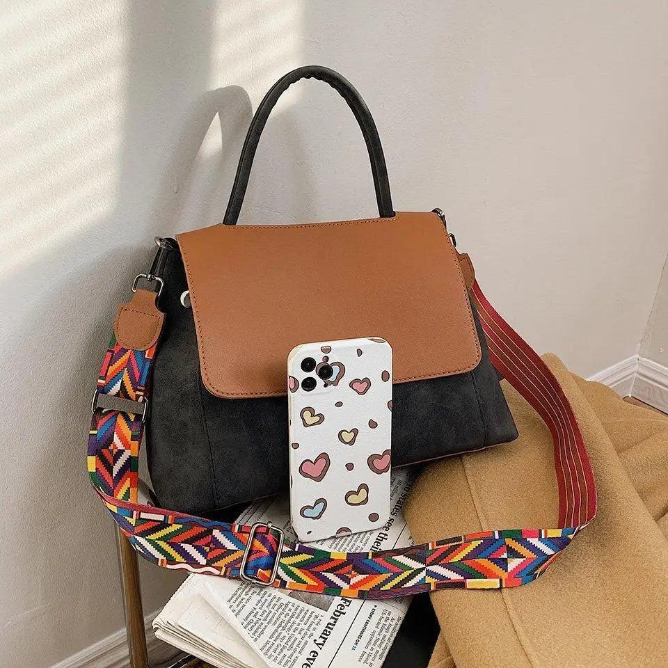 Casual Simple Leather Crossbody Bag For Women And Girls Designer Shoulder Messenger Travel Bag For Ladies