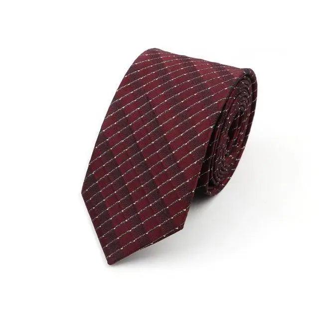 Casual Skinny Men Ties Fashion Polyester Comfortable Striped Necktie Business Design Formal Slim Office Necktie For Men