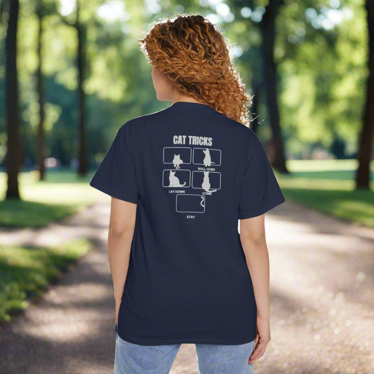Cat Tricks Unisex Heavy Cotton Pocket Tee