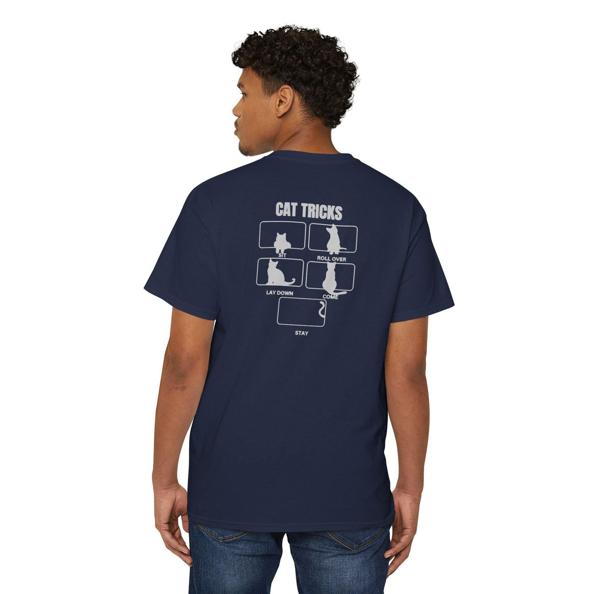 Cat Tricks Unisex Heavy Cotton Pocket Tee