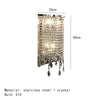 Cayson Modern Wall Sconce | Bedroom & Hallway Lighting - Chrome -D24 H40CM / Warm White (2700-3500K)