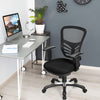 Ergonomic Mesh Office Chair with Adjustable Back Height and Armrests-Black