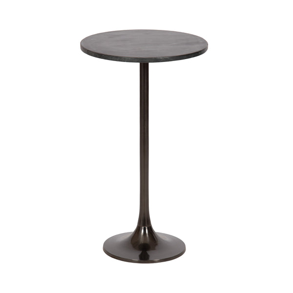 Baronet Round Marble and Metal Table