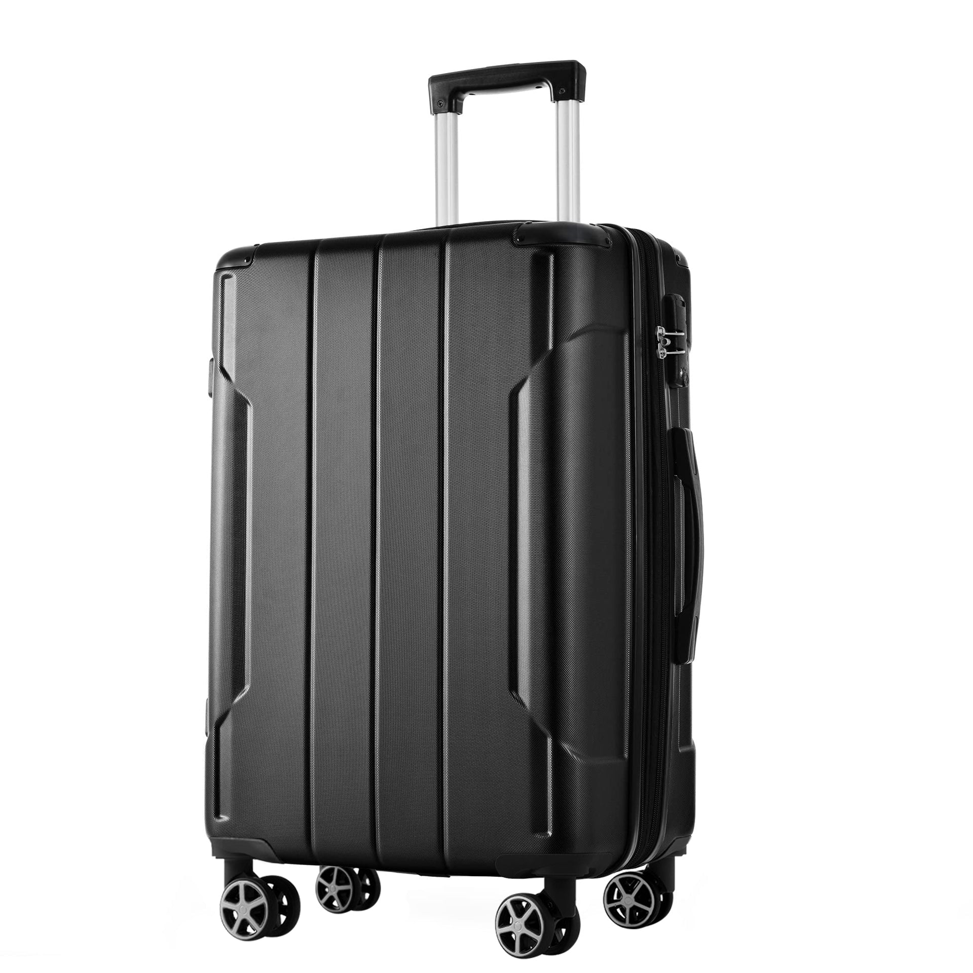 Hardshell Luggage, Lightweight Durable ABS Suitcases with Double Wheels, Expandable 28-inch Checked Luggage 28' (Single Luggage)