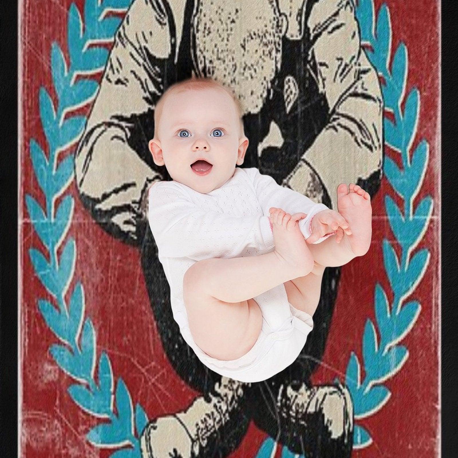 Skinhead And Proud Throw Blanket