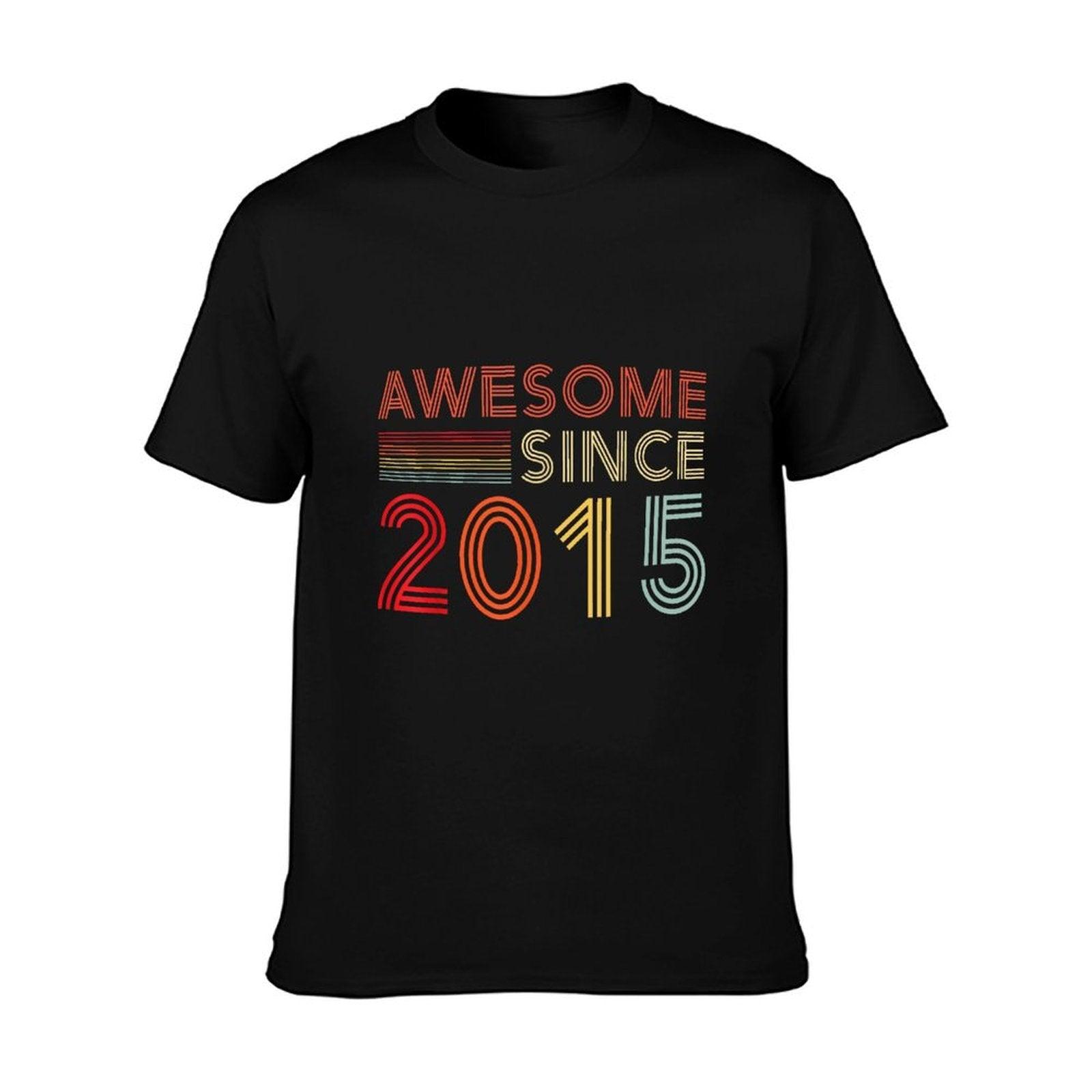Nine 10yr BDay Son Boy Funny 2015 10th 10 Year Old Birthday T-Shirt