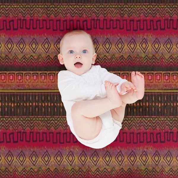 Earthy African Ombre Mud Cloth Wrinkle-free Throw Blanket