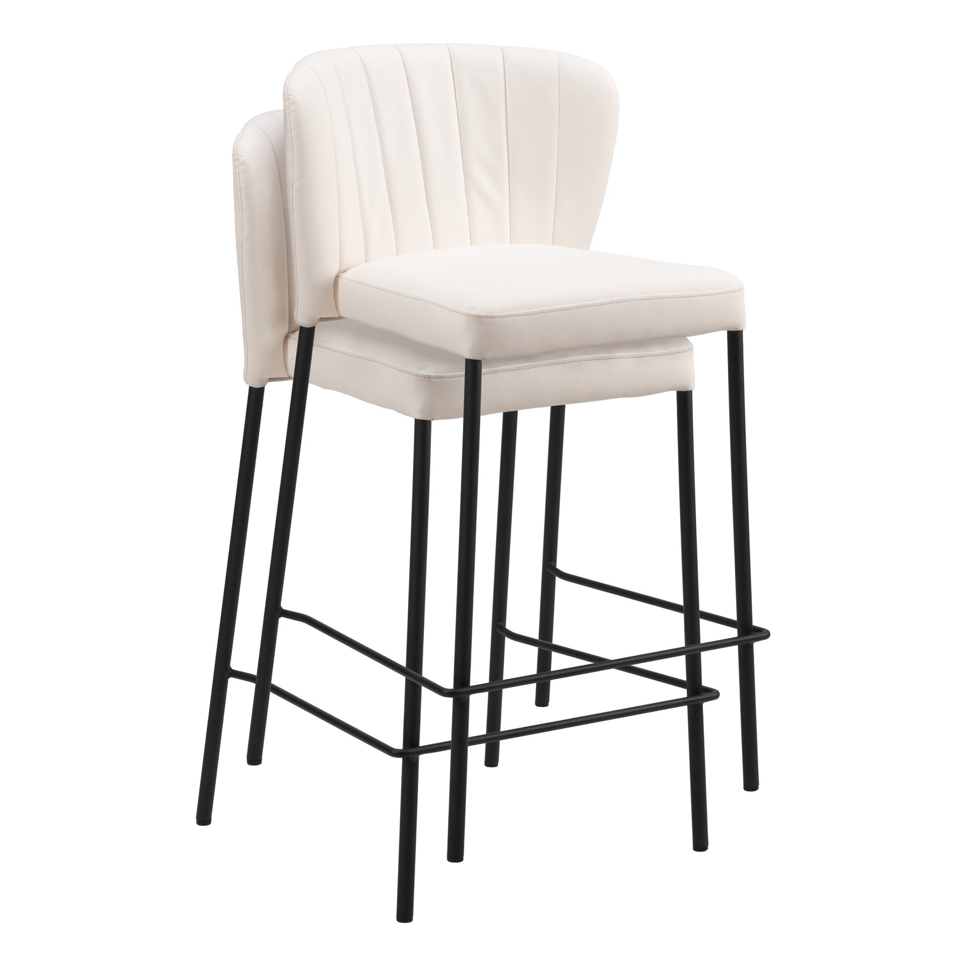 Linz Counter Stool (Set of 2) Cream