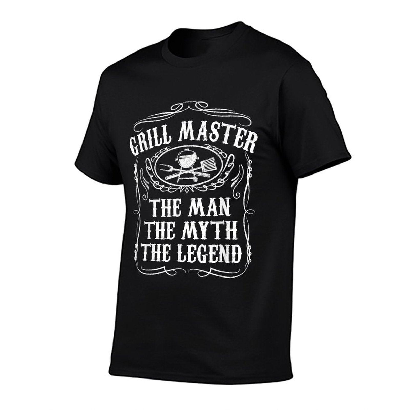 Grill Master The Man The Myth Legend Funny BBQ Smoker Gift T-Shirt