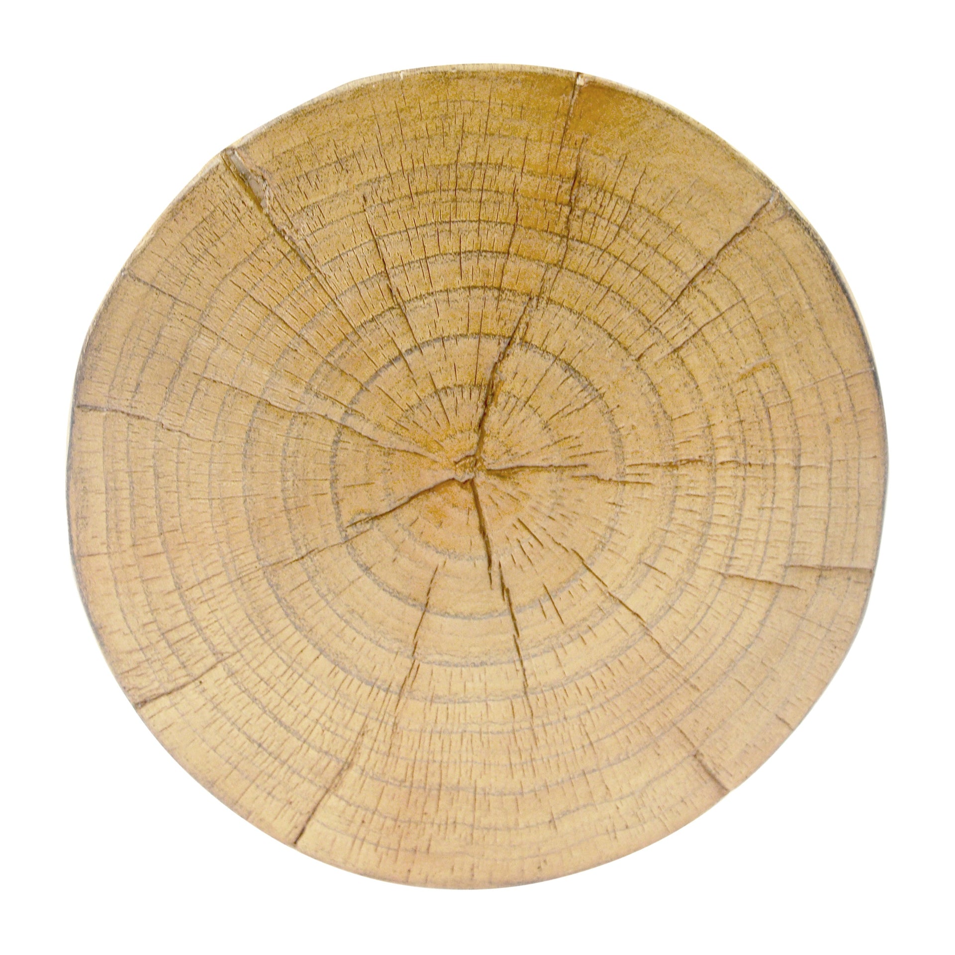 Hollow Design End Table with Wood Like Texture, and Natural Color