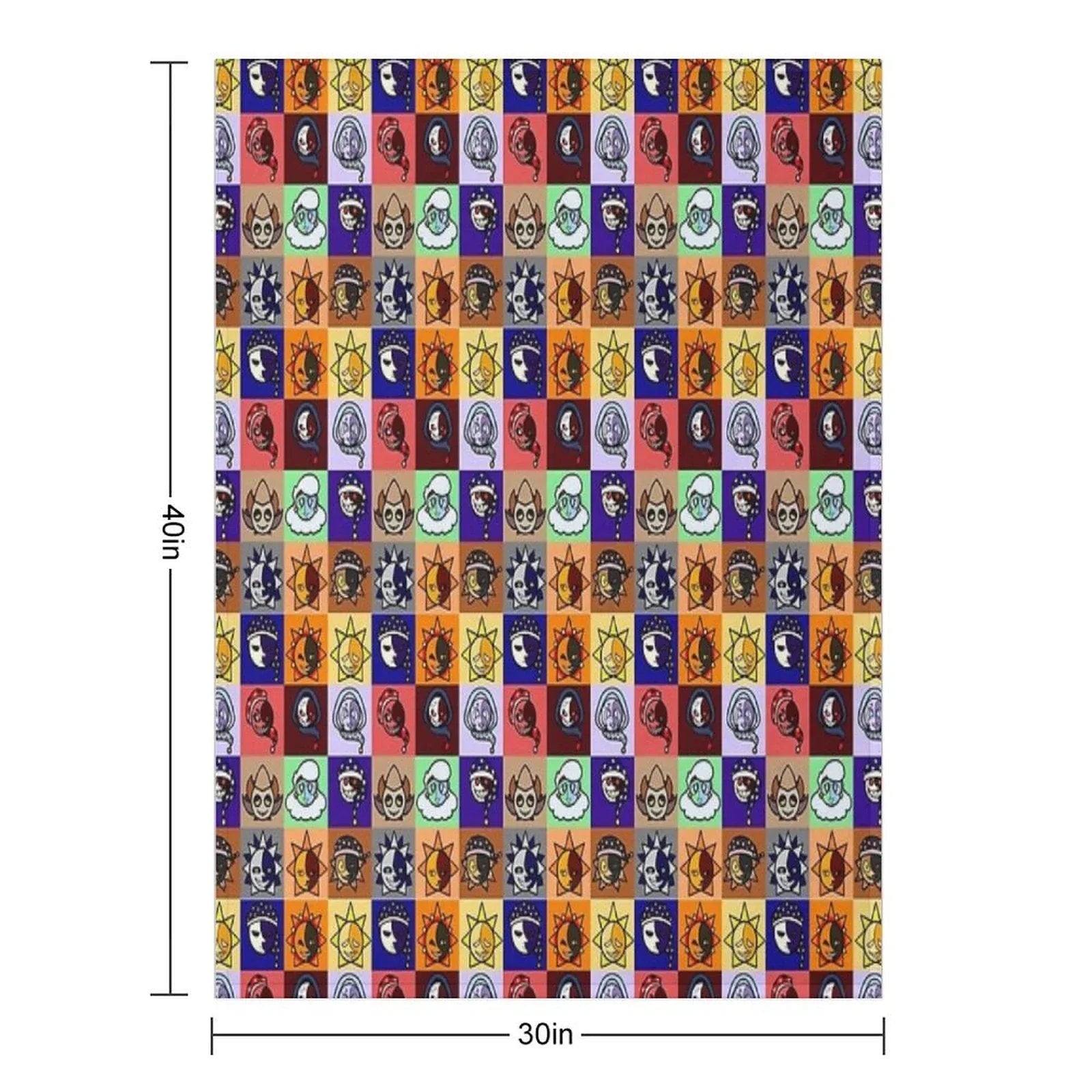 Sun And Moon Show Gang Throw Blanket