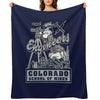 Vintage Colorado School of Mines Engineering Electrical Mechanical Chemical T-Shirt Multi-functional Throw Blanket