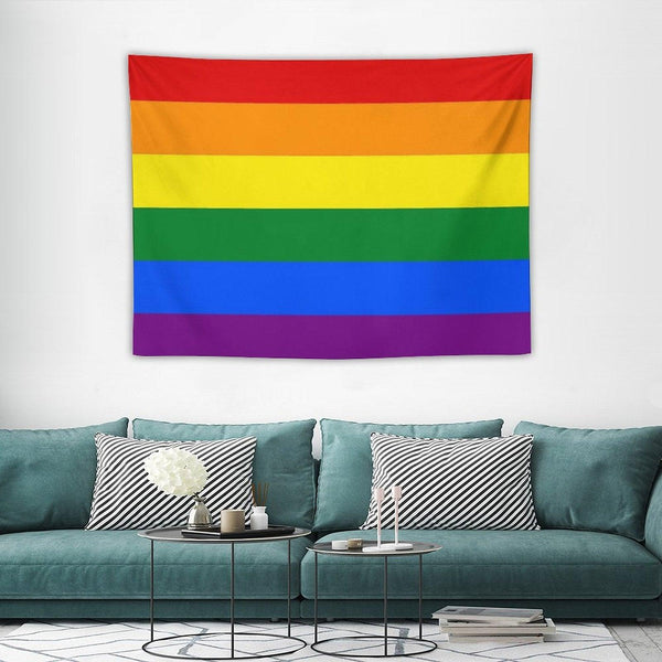Gay Pride Rainbow Flag Tapestry