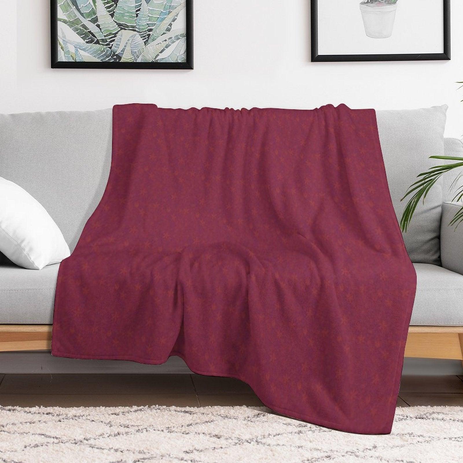 Floral Artwork Throw Blanket