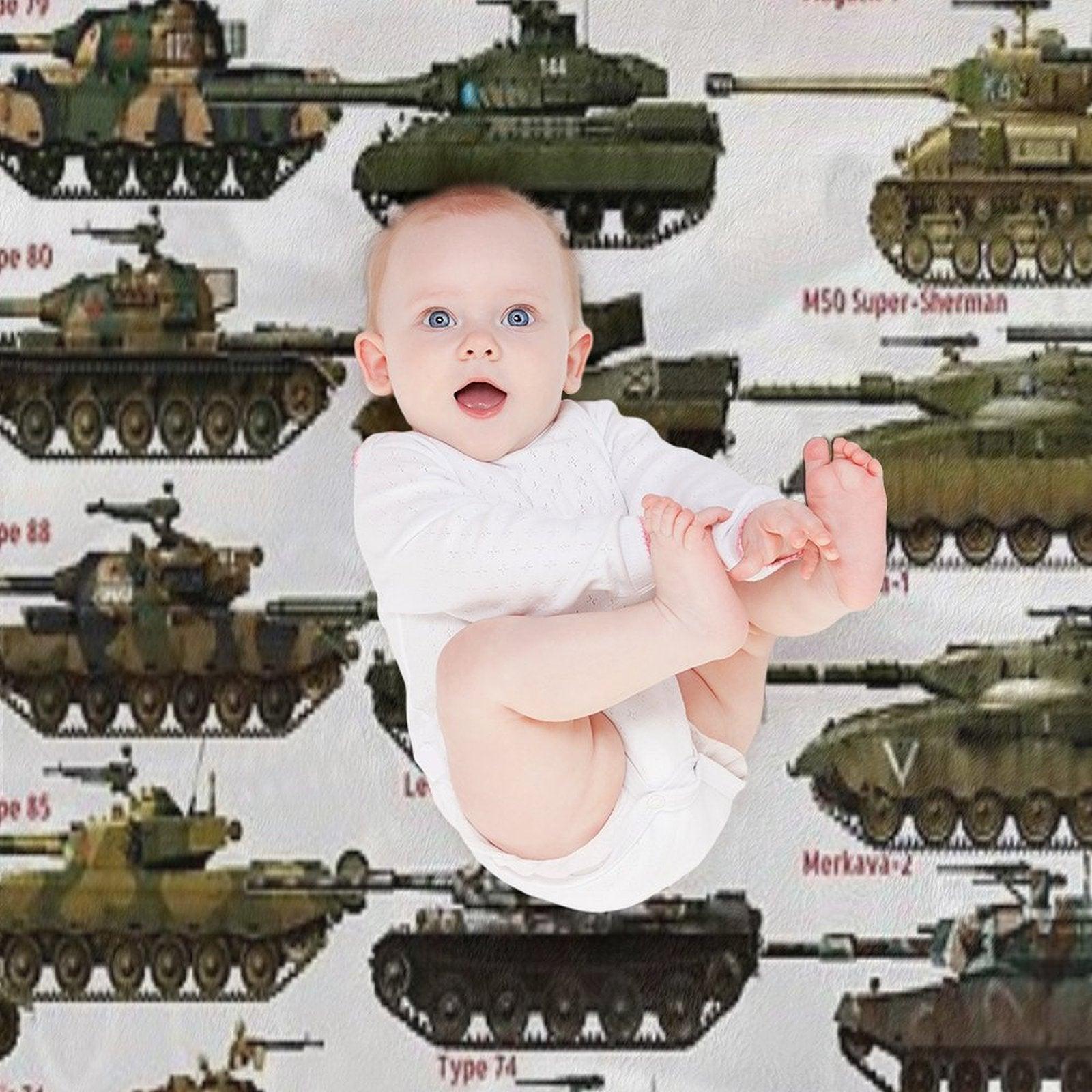 Cold War Main Battle Tanks Throw Blanket