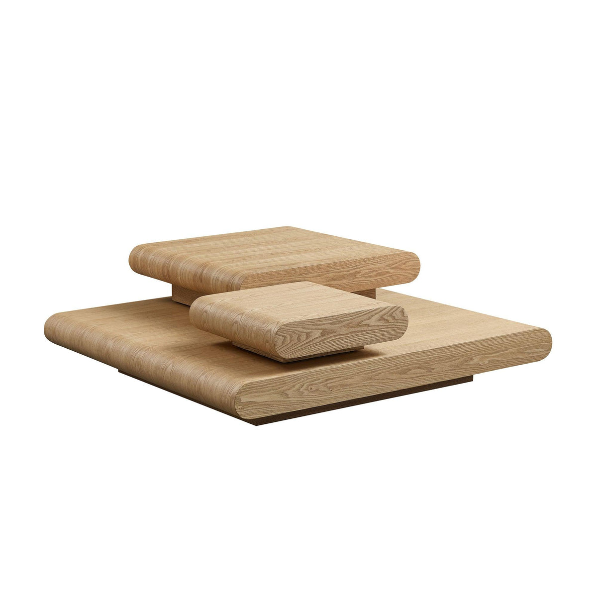 3-Piece Modular Stacking Coffee Table