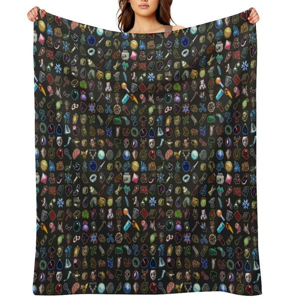 Risk of Rain 2 Items Throw Blanket