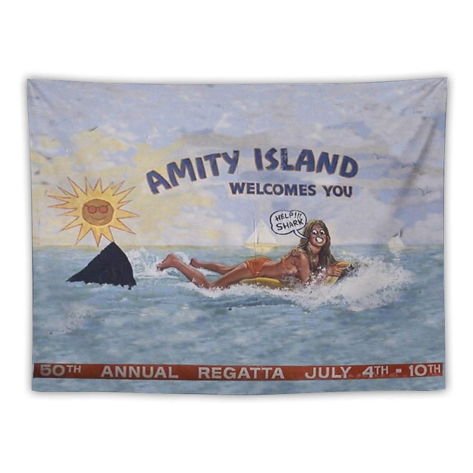 Welcome To Amity Island Tapestry BionZax