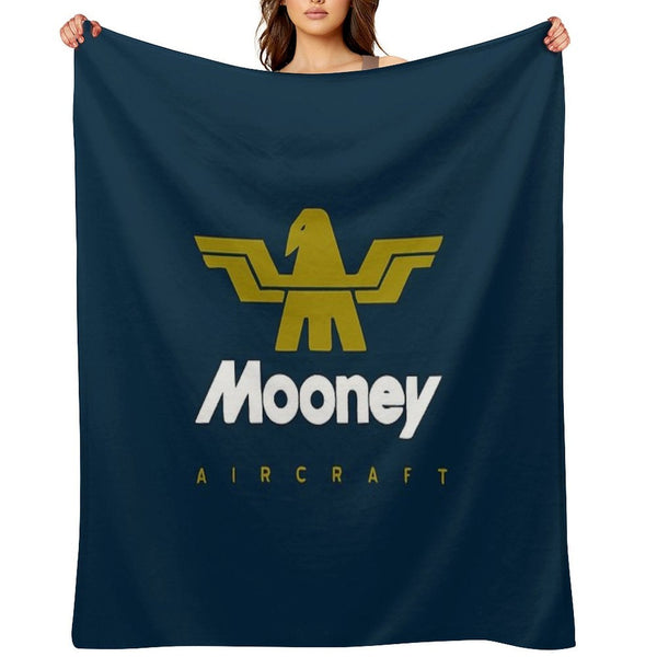 Mooney Aircraft Plush Throw Blanket