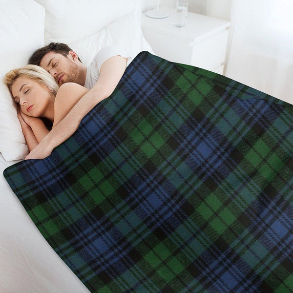 Black Watch Ancient  Original Scottish Tartan Throw Blanket