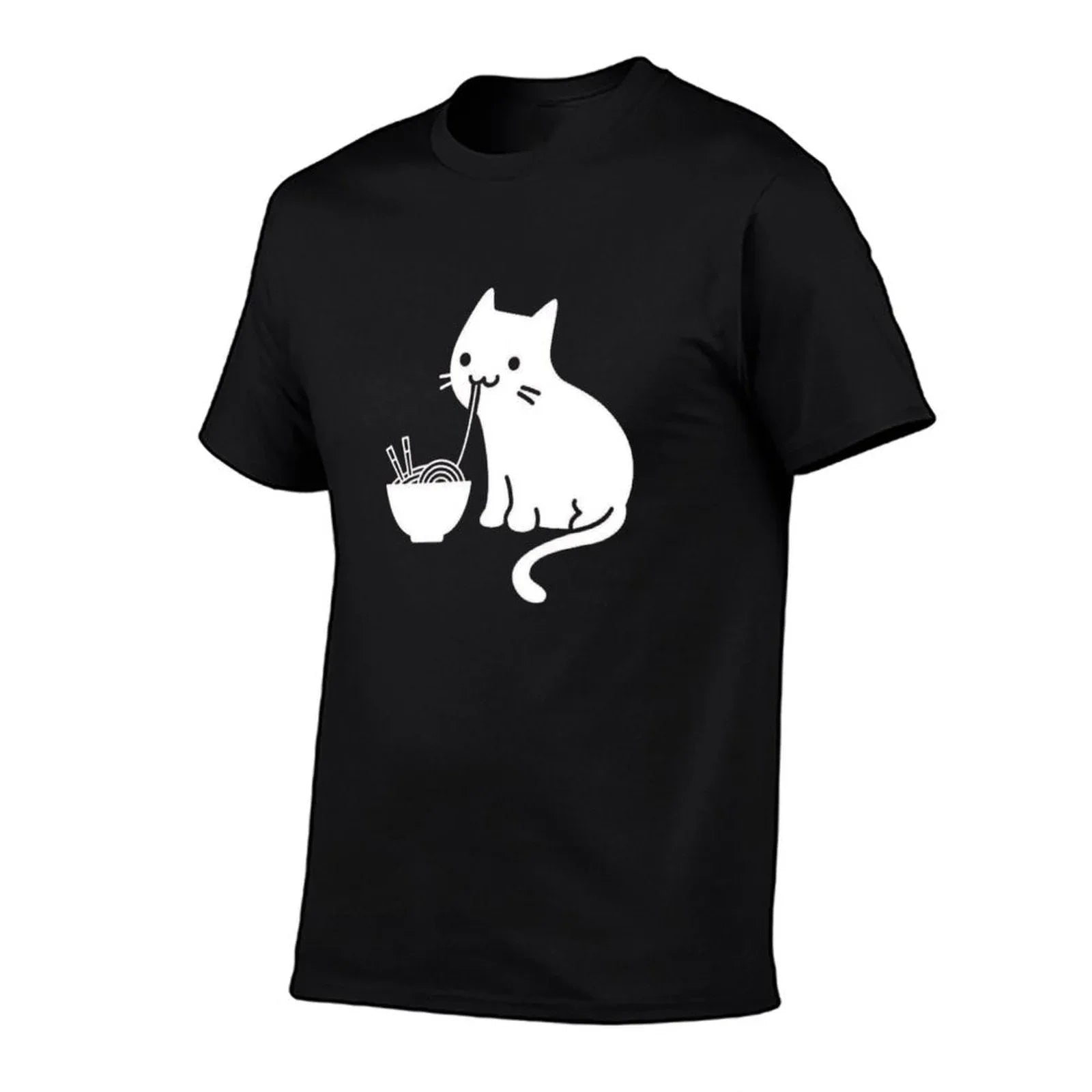 Cute Cat Eating Ramen  Durable T-Shirt