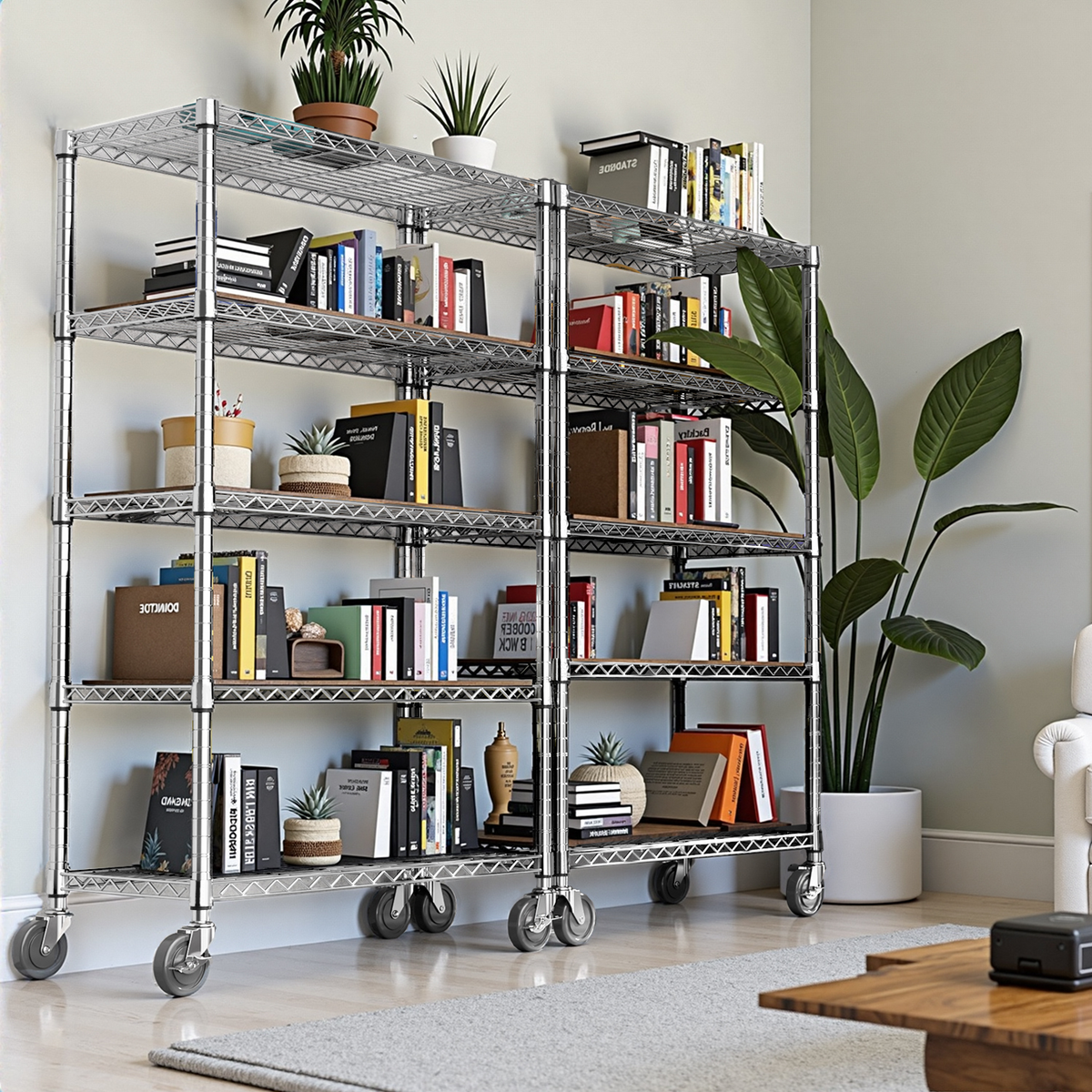 5-Shelf Heavy Duty Metal Storage Shelving Unit