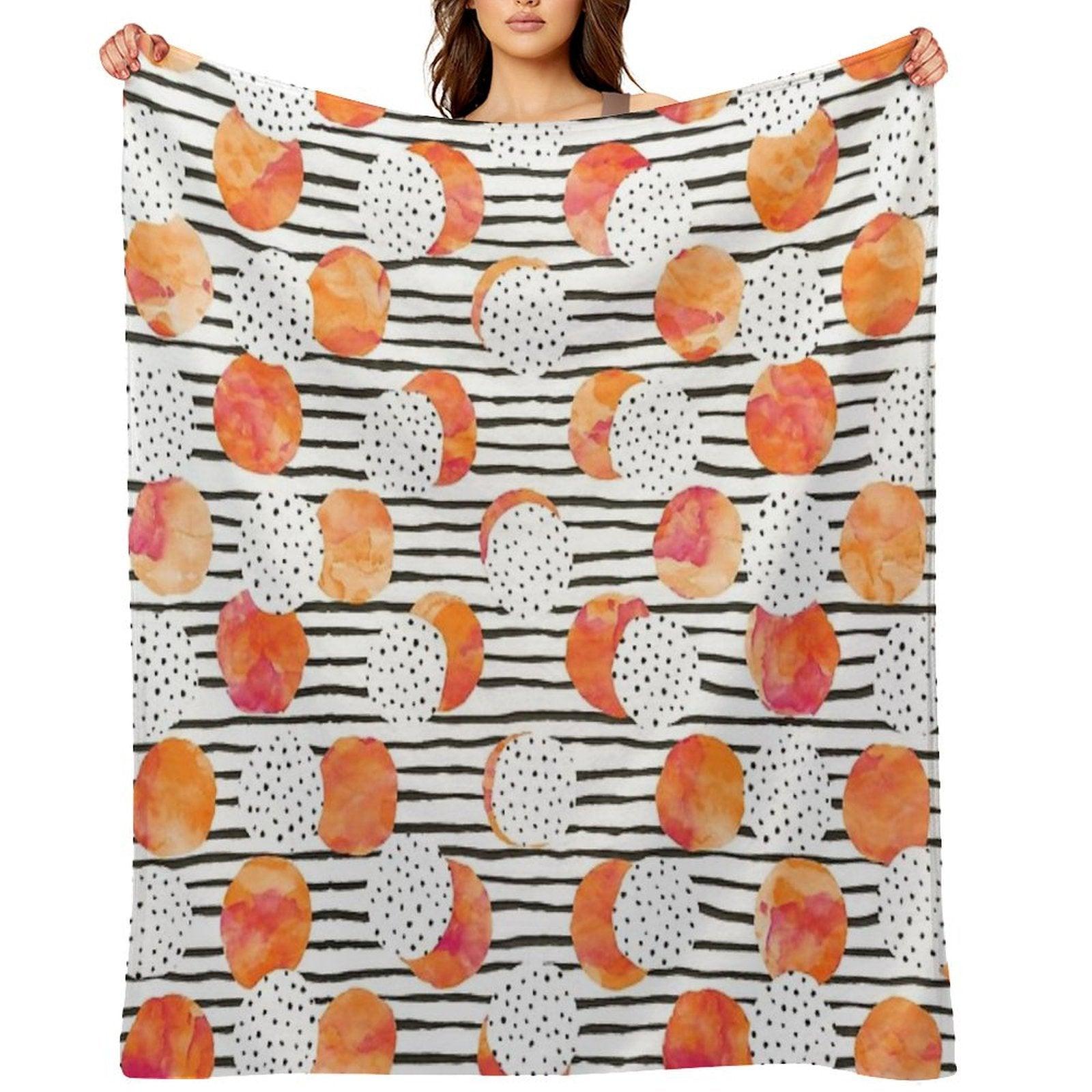 Fruity Orange Throw Blanket