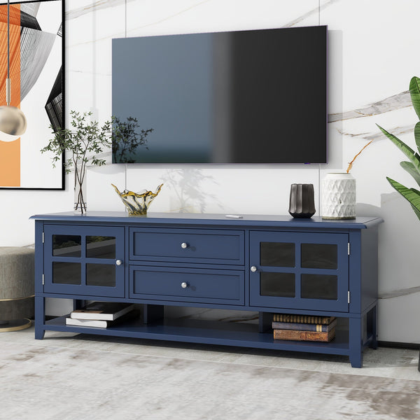 TV Stand Entertainment Center with Multifunctional Storage and Modern Design