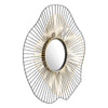 Comet Round Mirror Black & Gold