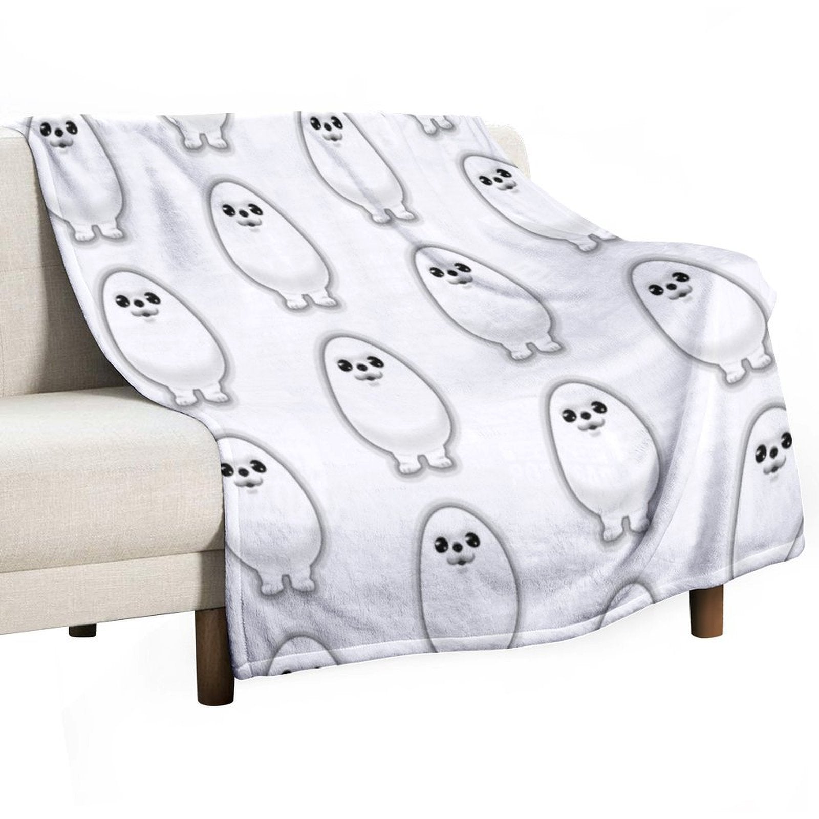 Eggdog Dog, Meme Pattern Sustainable Throw Blanket