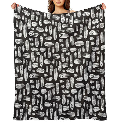 Boho Hands Throw Blanket